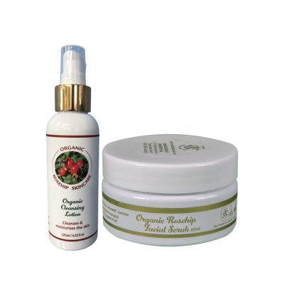 Organic Cleansing Pack ( 2 pack : Cleansing Lotion & Facial Scrub)